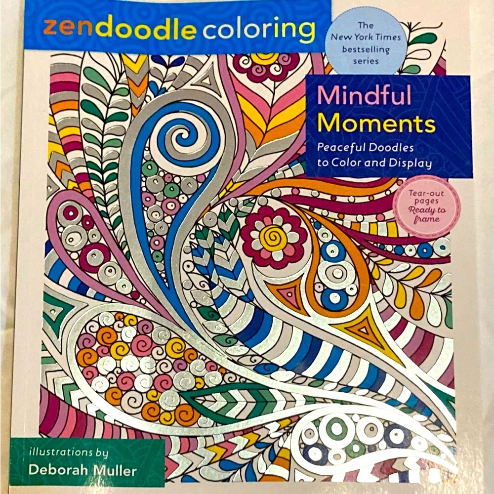 Zen Doodle Mindful Moments coloring book